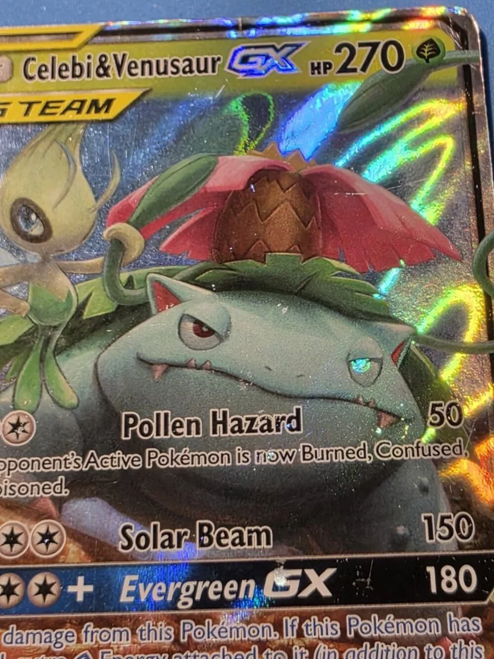 Celebi & Venusaur GX 1/181 SM-Team Up TAG TEAM Ultra Rare Holo English Hp/Dmg